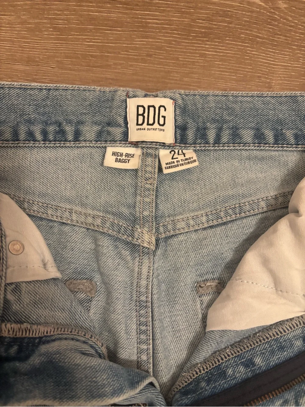 BDG Light Blue High-Rise Baggy Jeans - Picture 3 of 5